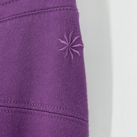 Athleta Sahaja Hi Rise Capri Pants Womens XS Purple Drawstring Loungewear Jogger - Picture 5 of 9